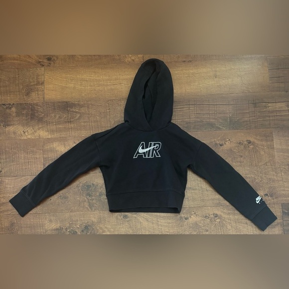 Nike girls NSW air Jordan cropped hoodie Sz small/8 - Picture 2 of 8